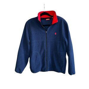 Izod Men's Vintage Fleece Full Zip Jacket Size Medium Athleisure Casual